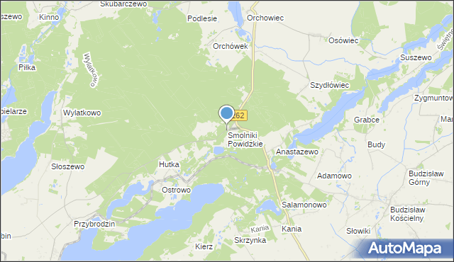 mapa Smolniki Powidzkie, Smolniki Powidzkie na mapie Targeo